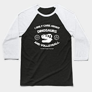 Dinosaurs And Volleyball Baseball T-Shirt